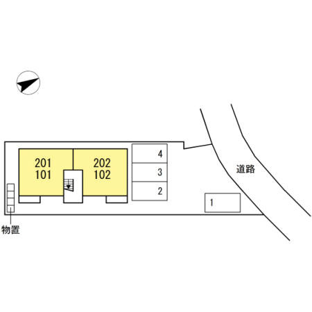 シャローム中ノ橋の区画図