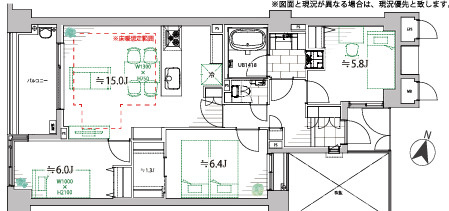 アルス弦巻四丁目の間取り