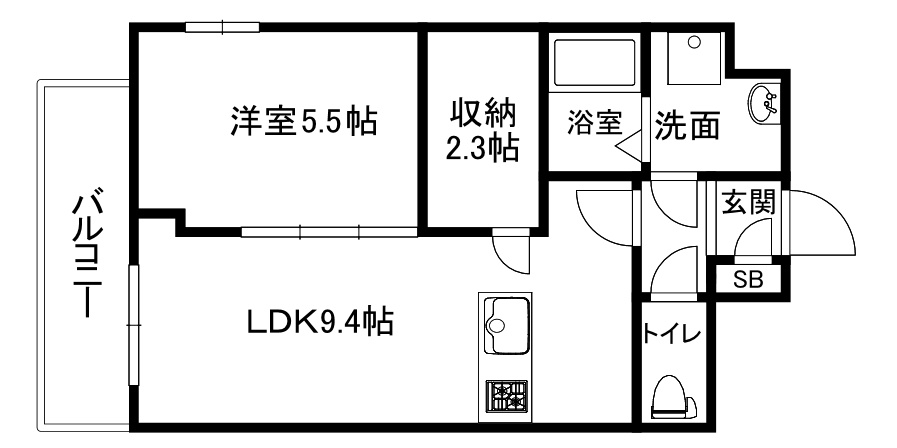 大阪市中央区久太郎町１丁目の賃貸マンションの間取り