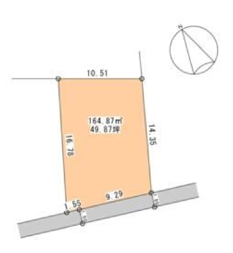 売地　下野市小金井の土地図