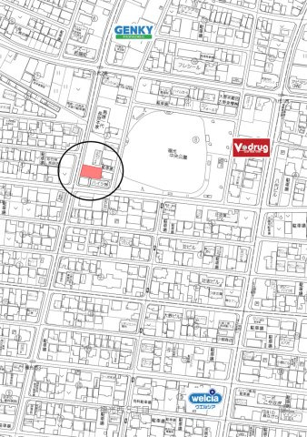 土地　八代2丁目の地図