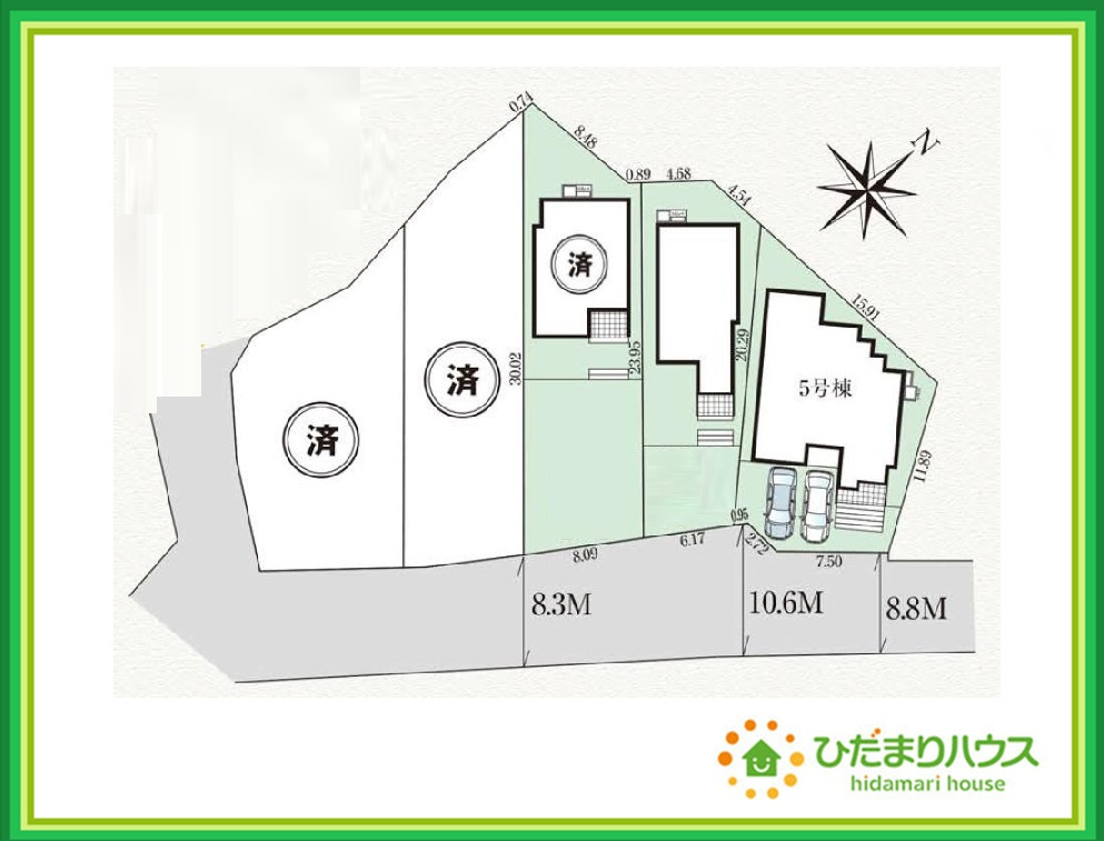 郡山市喜久田町字双又　新築戸建　5号棟の区画図|閑静な住宅地で叶える穏やかな新生活☆彡