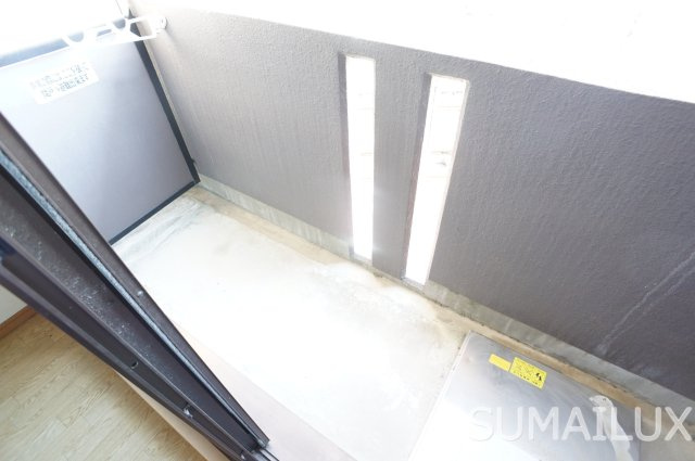 熊本市西区池田４丁目の賃貸マンションのバルコニー