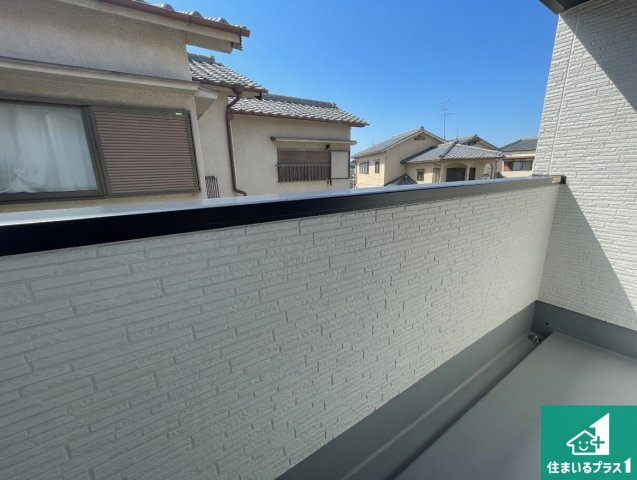 京都市伏見区淀生津町　第2期　新築一戸建てのバルコニー|日当たりのよいバルコニー！お部屋が開放的に！