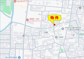 よかタウン／南区白藤1丁目2期／1号棟の地図