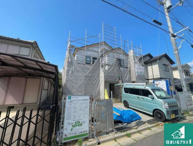 ★近江八幡市篠原町　第1期　新築一戸建ての外観|現在の進捗状況です！順調に作業進行中、完成が待ち遠しいです！詳細の間取り等、お気軽にお問い合わせください！
