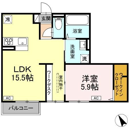 アルファコートの間取り