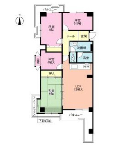 グランドパレス学園前 Bの間取り