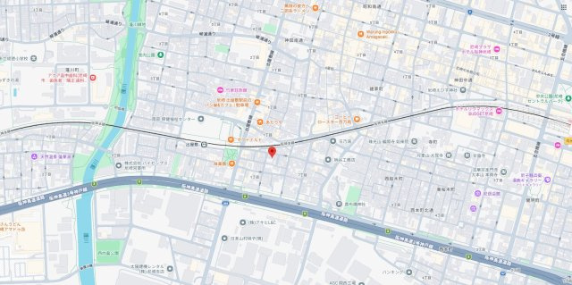 尼崎市南竹谷町　中古一戸建ての地図