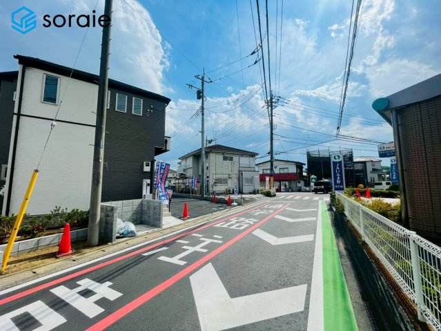所沢市久米4期全2棟　新築戸建　ティアラの前面道路含む現地写真|2026/5/14撮影
