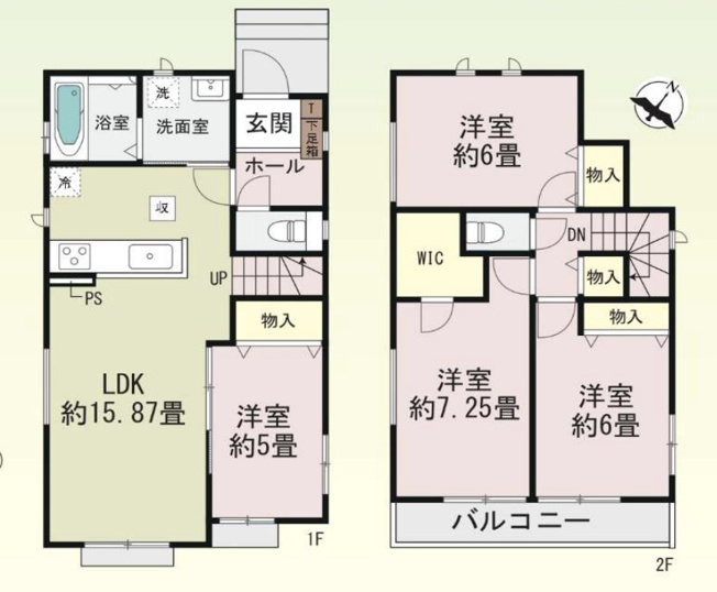 【間取り】 | 第6北本東間　新築戸建　全2棟　A号棟