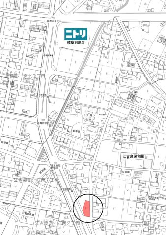 土地　江吉良町の地図