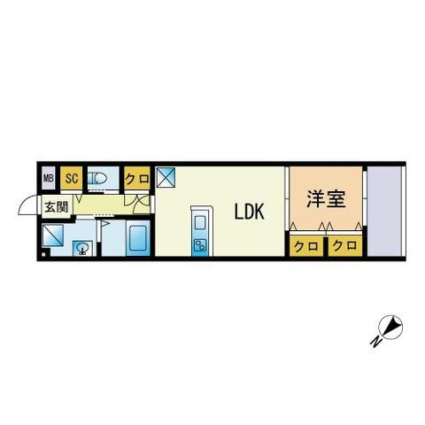 パンタシア南山荘通の間取り