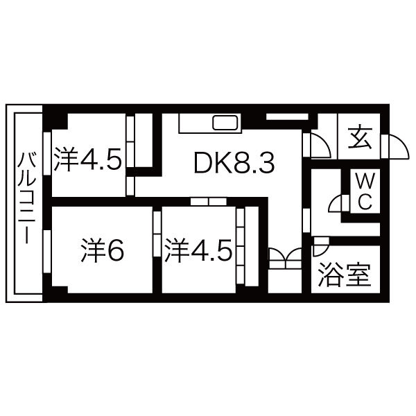 ファーストコート今出川北の間取り