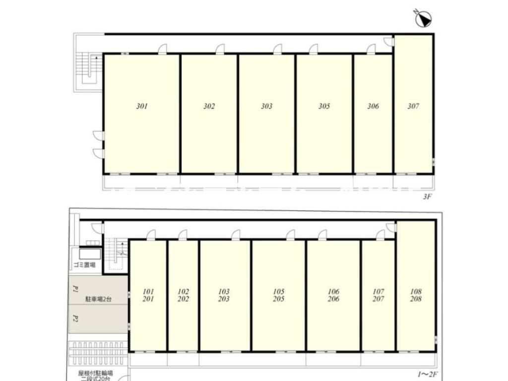 リブリ・Forestria※初期費用分割あと払いサービス利用可能物件の区画図