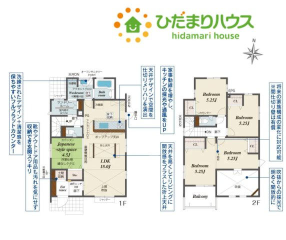 熊谷市赤城町1丁目　新築一戸建て　ブルーミングガーデン　02の間取り