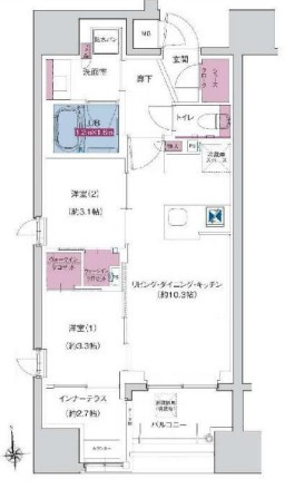 ソルティア府中宮町の間取り