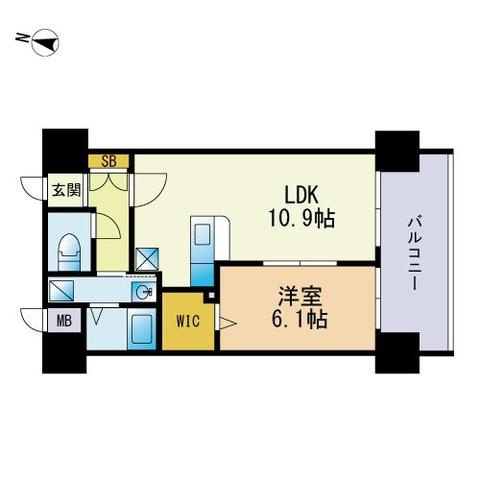 エスコート香椎駅前の間取り