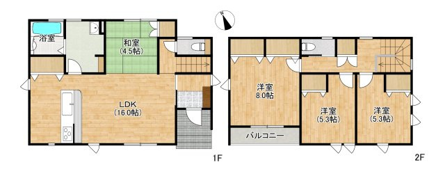 富谷市富谷堂ノ前の間取り