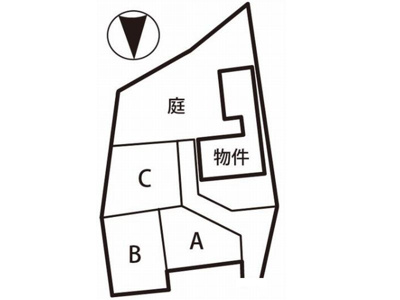【区画図】 | 山科区御陵岡町　中古戸建