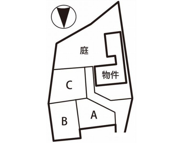 【区画図】 | 山科区御陵岡町　中古戸建