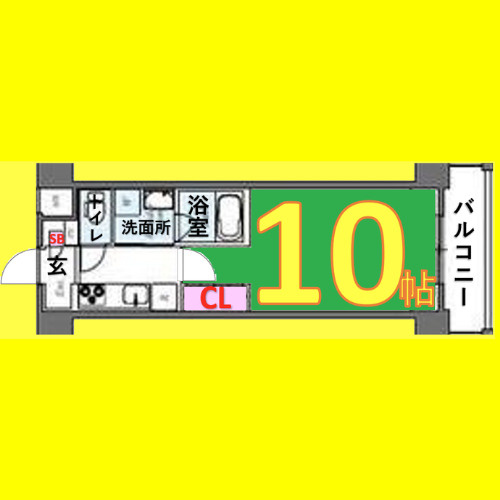 プライム松原　名古屋市賃貸　仲介手数料無料の間取り