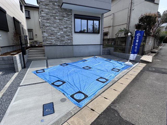 市川市北国分３丁目新築戸建（北国分８期）の駐車場|2号棟駐車スペース・並列2台駐車可