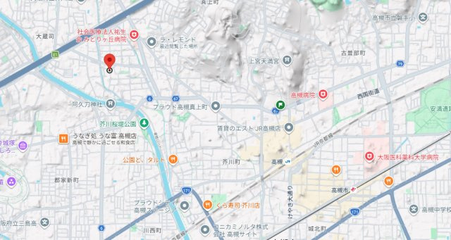 東白マンションの地図
