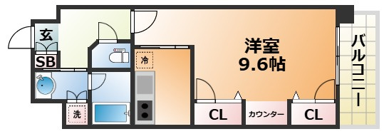 KAISEI新神戸第2WESTの間取り