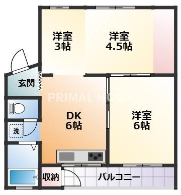 【間取り】 | 川上団地21号棟