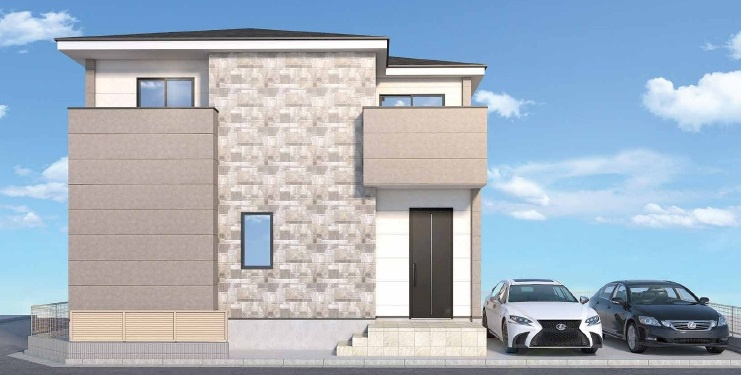 川越市今成４丁目の新築一戸建の外観パース