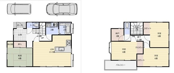 高知市潮見台2丁目　中古戸建ての間取り|■土地面積164.85㎡■建物面積101.02㎡■4LDK