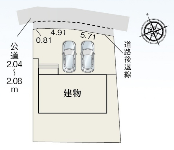 【仲介手数料無料／蟹江町】蟹江町須成　リーブルガーデン　新築戸建　の区画図