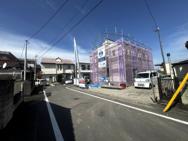 新築　高崎市町屋町第2　Livele Garden.S　１号棟の前面道路含む現地写真|現地写真　東側接道幅員約4ｍ