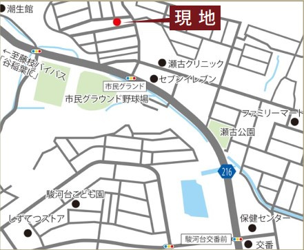 藤枝市瀬古4期／の地図