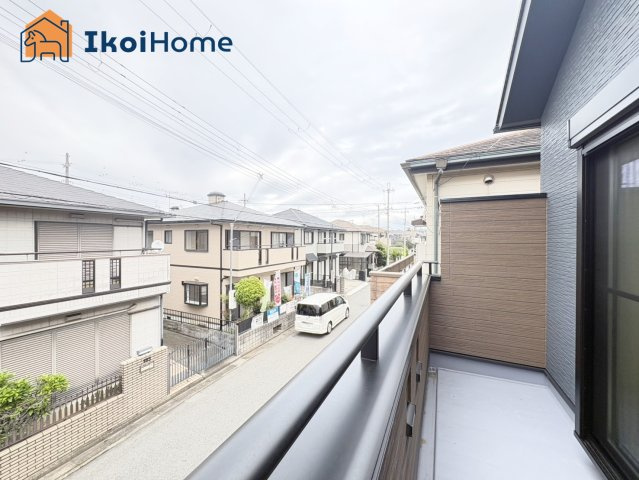 明石市二見町西二見　新築戸建のバルコニー|◆同社施工例◆年中無休：当日予約可●南向きバルコニー。屋根は８～万円バルコニー設置できます。