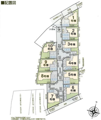 【区画図】 | 秦野市東田原　全10棟　新築住宅