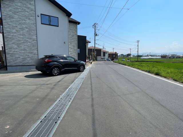 新築戸建・新築建売　郡山市東原　富田東小・富田中の前面道路含む現地写真