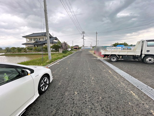 新築戸建・新築建売　郡山市東原　富田東小・富田中の前面道路含む現地写真
