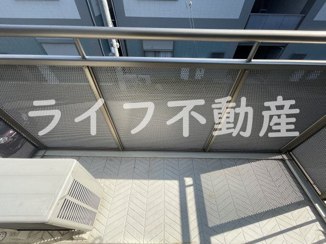 エーデルハイムAのバルコニー|陽当たり良好なバルコニーです