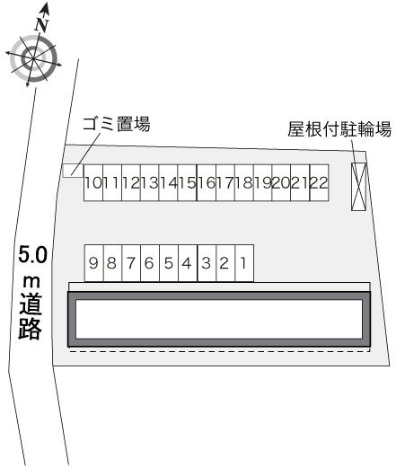 レオパレス一心の区画図