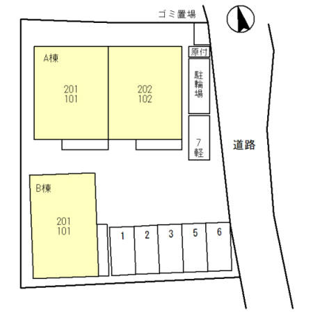 D-room加茂の区画図