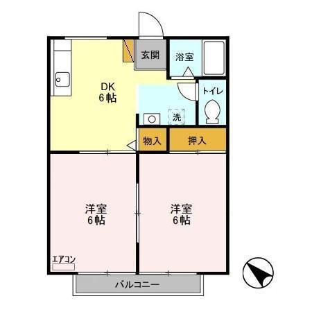 ドミール穴川の間取り