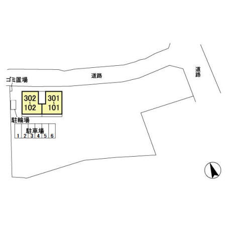 レセンテ小仲台の区画図