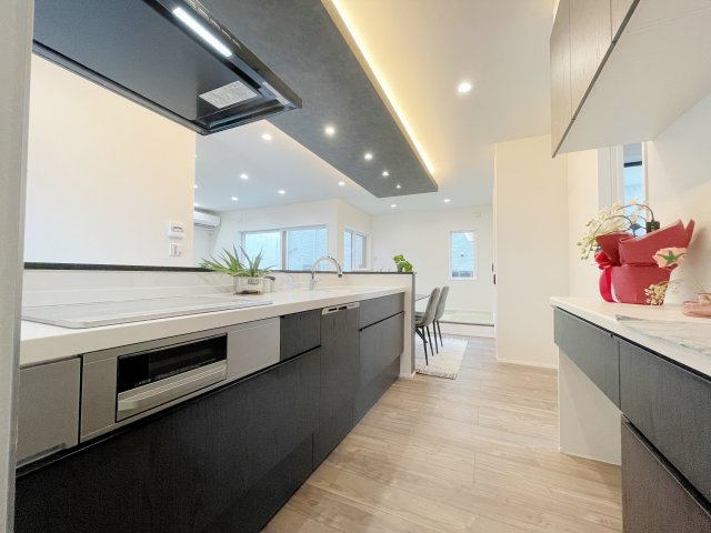 新築戸建・新築建売　郡山市東原　富田東小・富田中の浴室|浴室乾燥機付きバスルーム！ホワイト系のカラーで統一されており清潔感があります！
