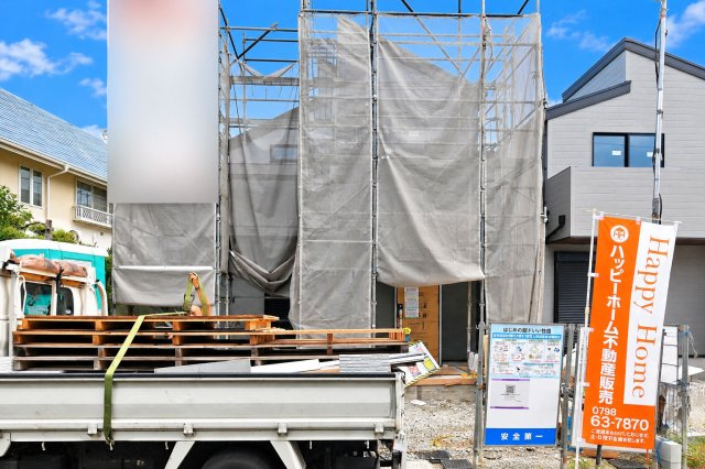 リーブルガーデン宝塚市中州1丁目｜4LDK＋並列駐車2台可の外観|1号棟現地外観写真です。