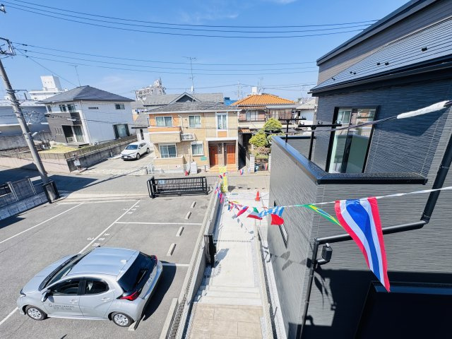 松戸市小金きよしケ丘４丁目新築戸建（小金きよしケ丘３期）の展望|バルコニーより道路側眺望