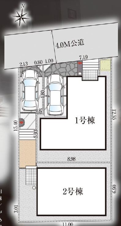 松戸市小金きよしケ丘４丁目新築戸建（小金きよしケ丘３期）の区画図|2棟販売中！