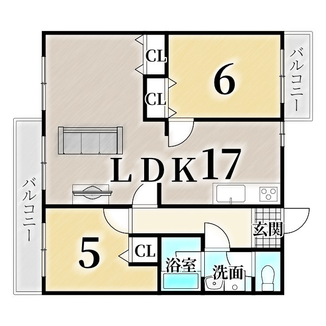 洛西境谷西第2住宅１号棟