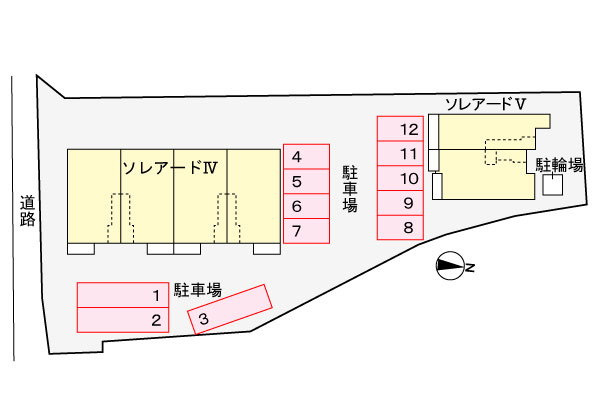 ソレアードⅤの区画図